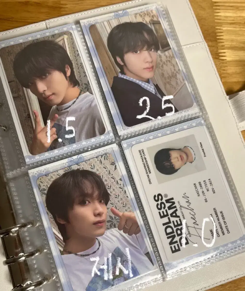 Endless Dream photocard nct Dream photobook Behind the Scenes haechan Burr