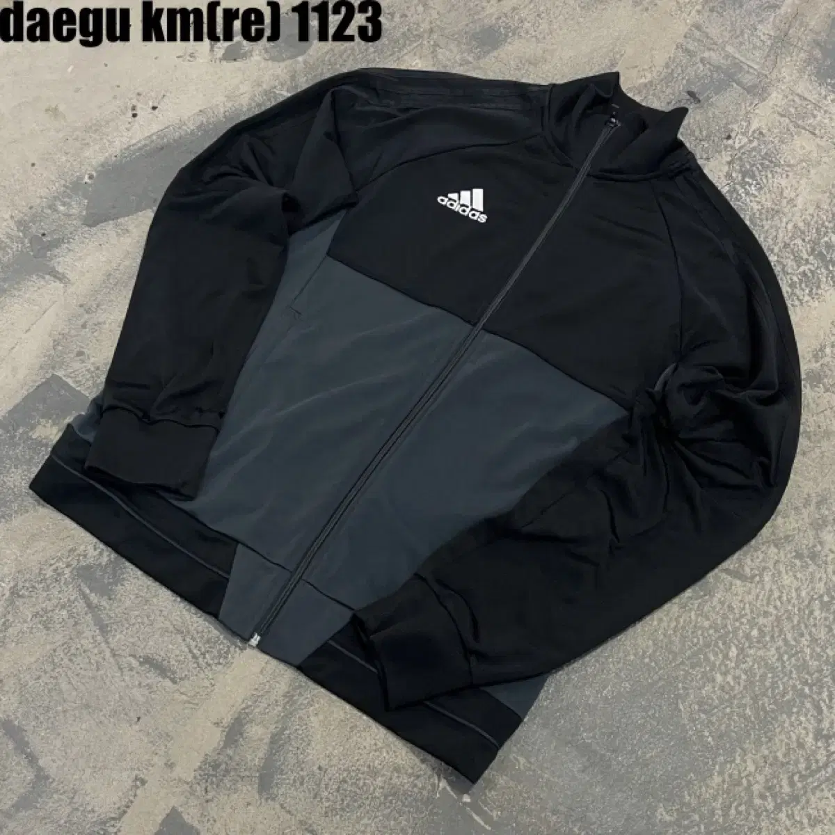 100% Adidas training top with zip-up jacket