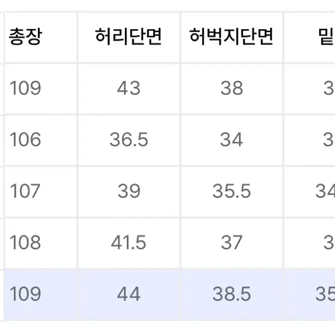 [XL] 인템포무드 커브드 와이드 데님 팬츠 크림 색상