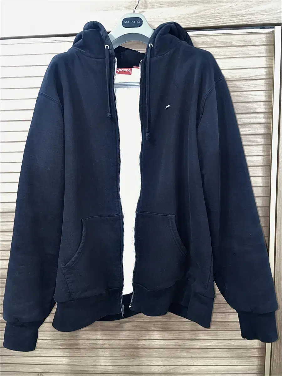 16fw supreme small box thermal hood zip-up (supreme thermal)