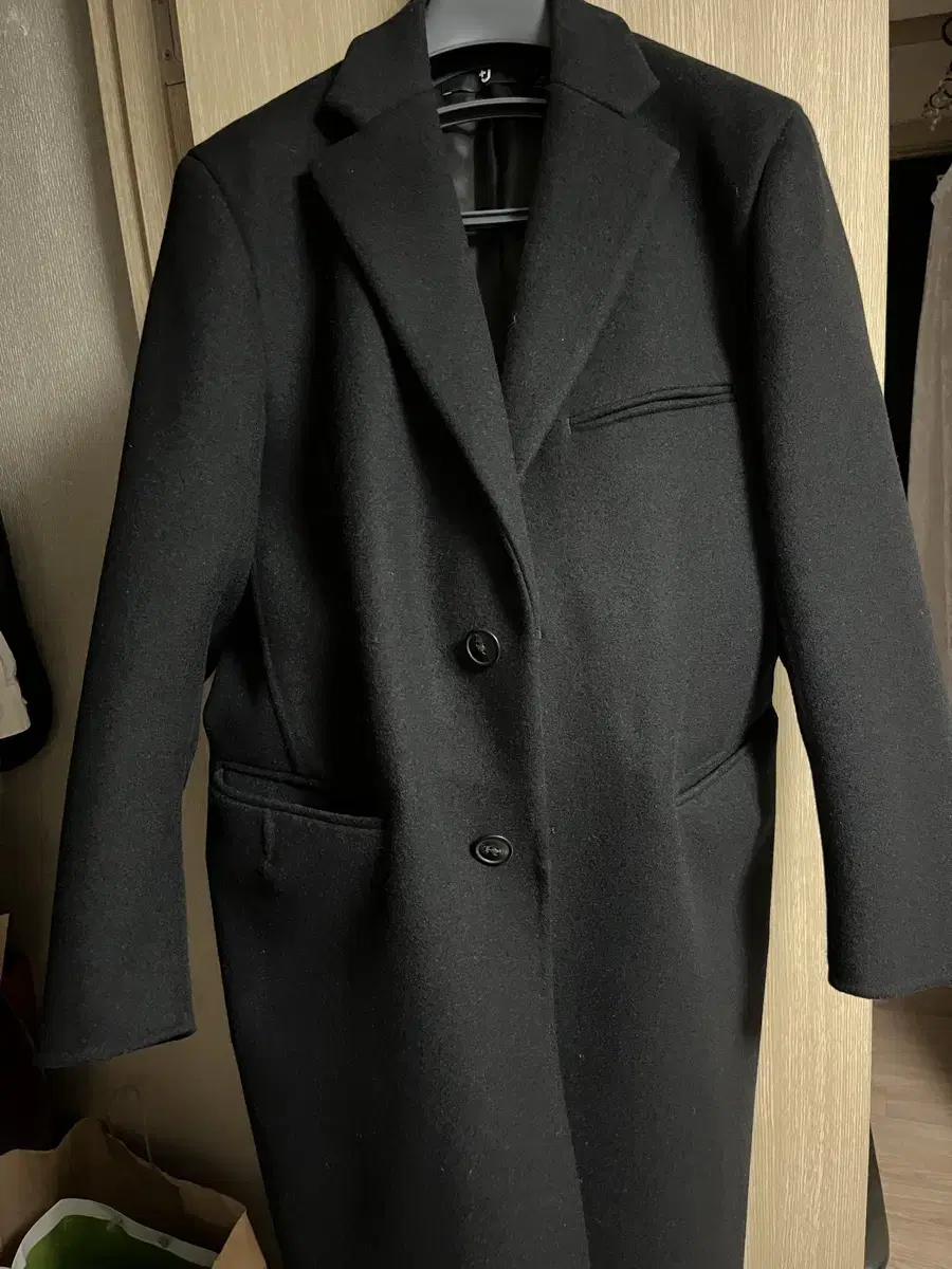 Uniqlo Jil Sander Chesterfield Coat Black M