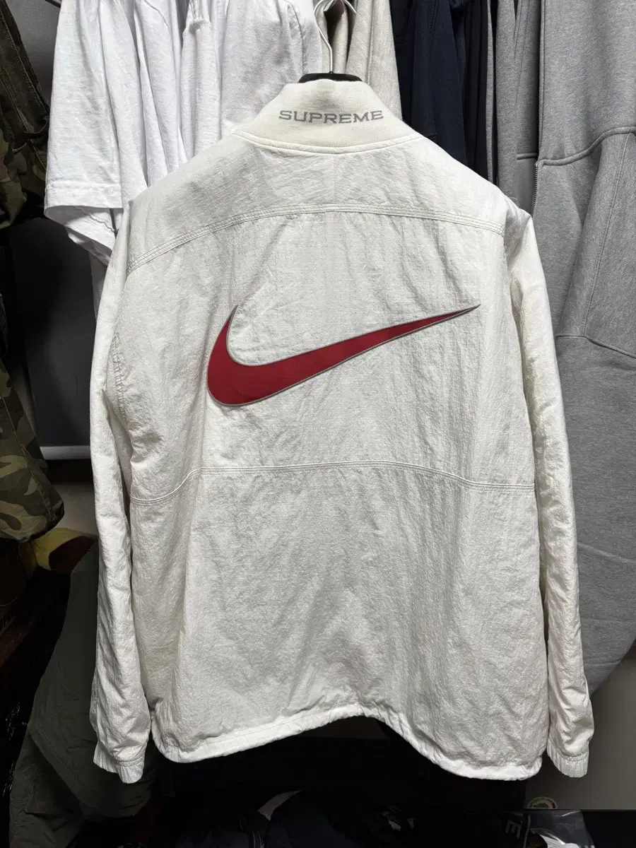 [L] Supreme x Nike Ripstop Pullover White