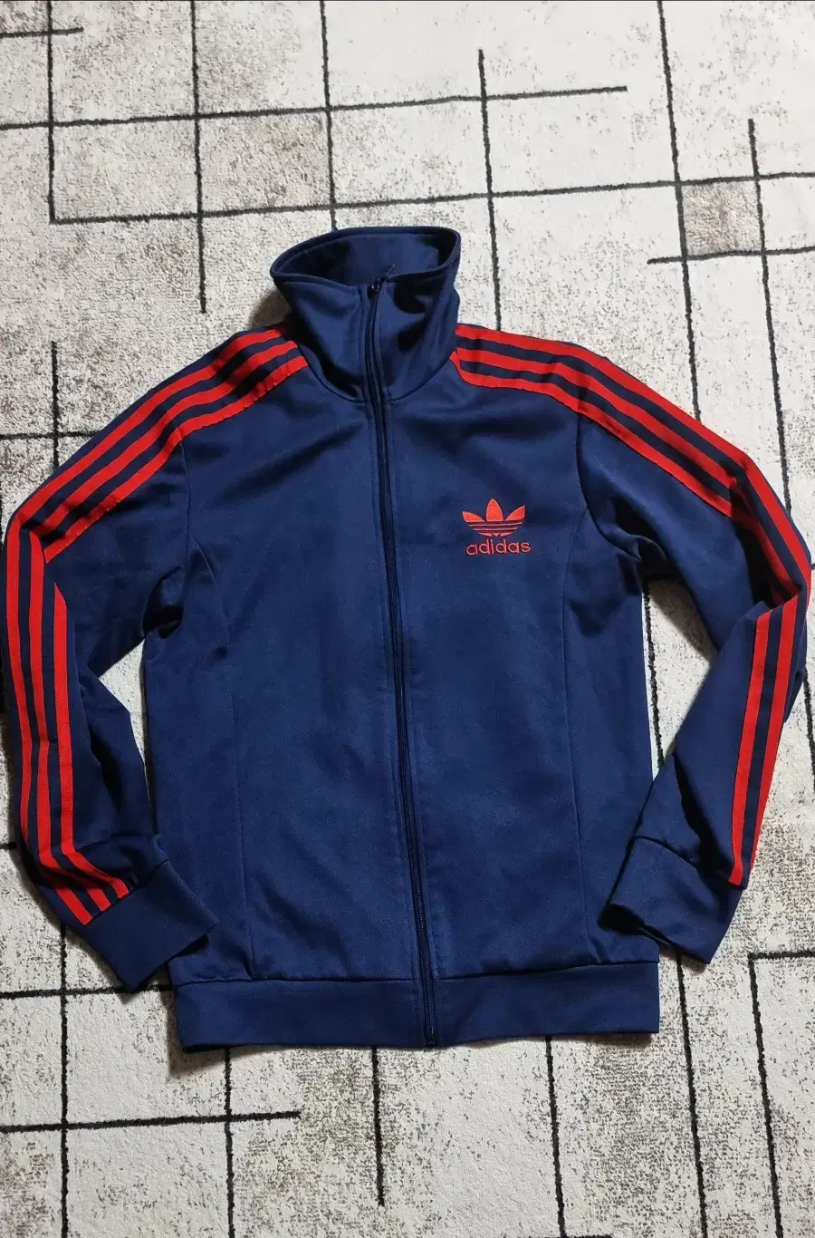 Adidas Navy Red Europa Jersey Gonzo Zip Up Size 95