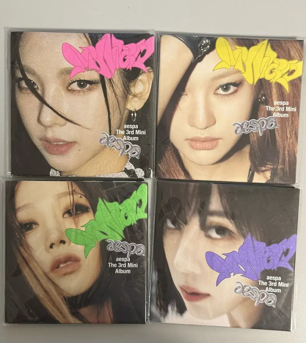 Aespa 3rd mini album unsealed.