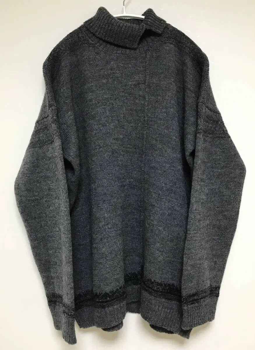 Yohji Yamamoto Pour Homme Daigonal Patterned Knit Sweater in New Condition