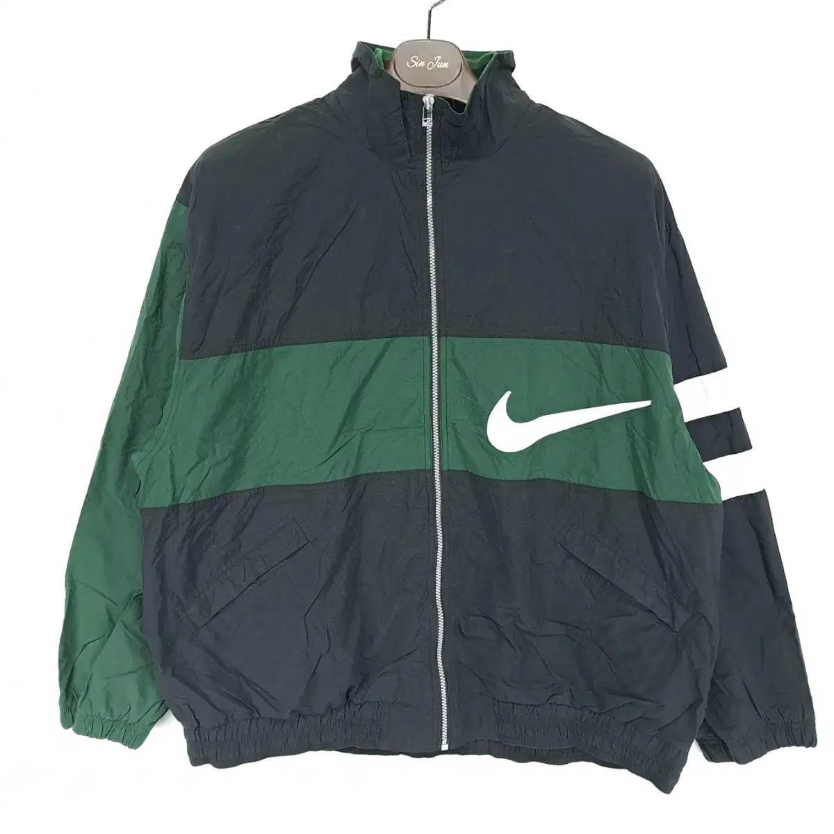 (CS139) XL Nike Y2K Old School Big Swoosh Jumper Jacket