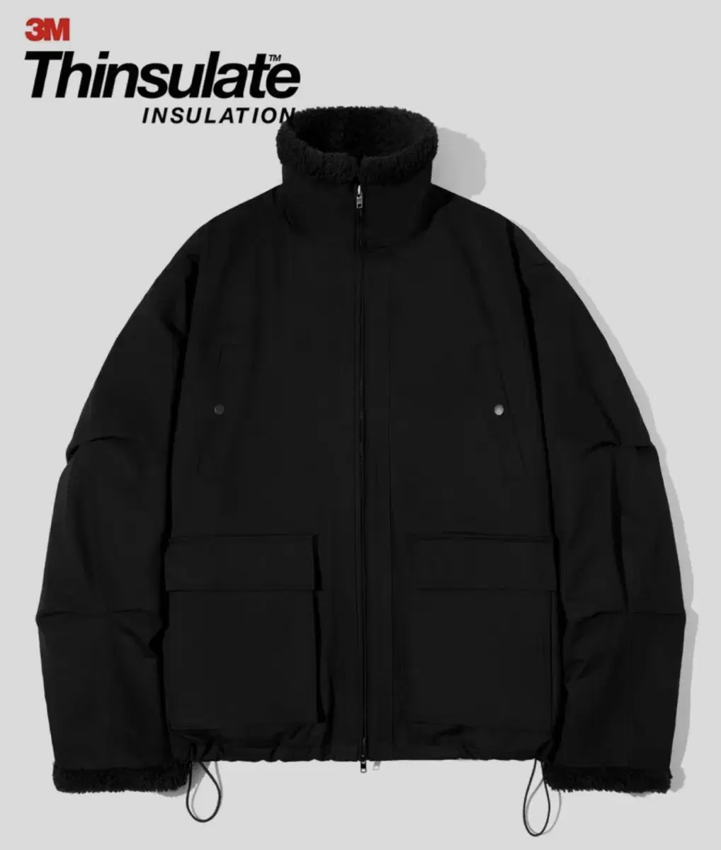 Partimento 3M Synthetic Boa Fleece Muton Jacket Black