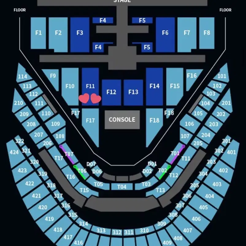 nct 엔시티 127 콘서트 첫콘 양도 >vip 사첵 F11 구역<