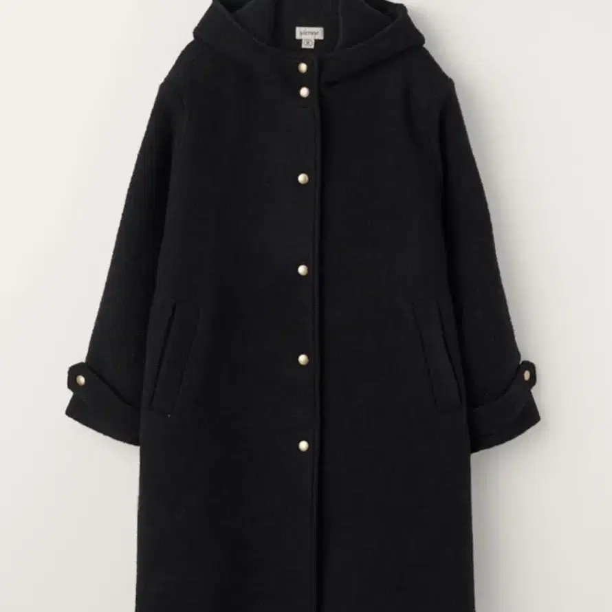 시엔느 후드코트 swedish noir hoodied coat