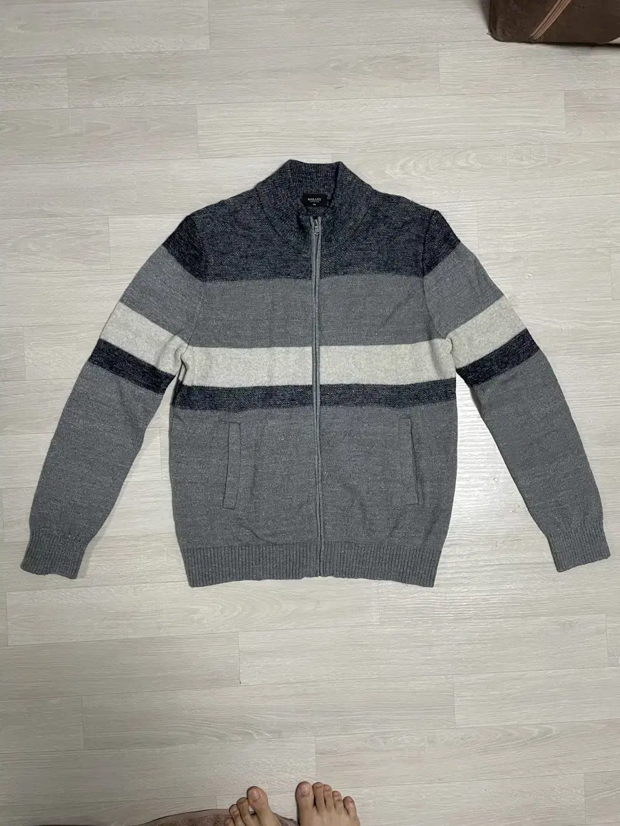 Men's Galaxy Knit Zip-Up Cardigan Jacket