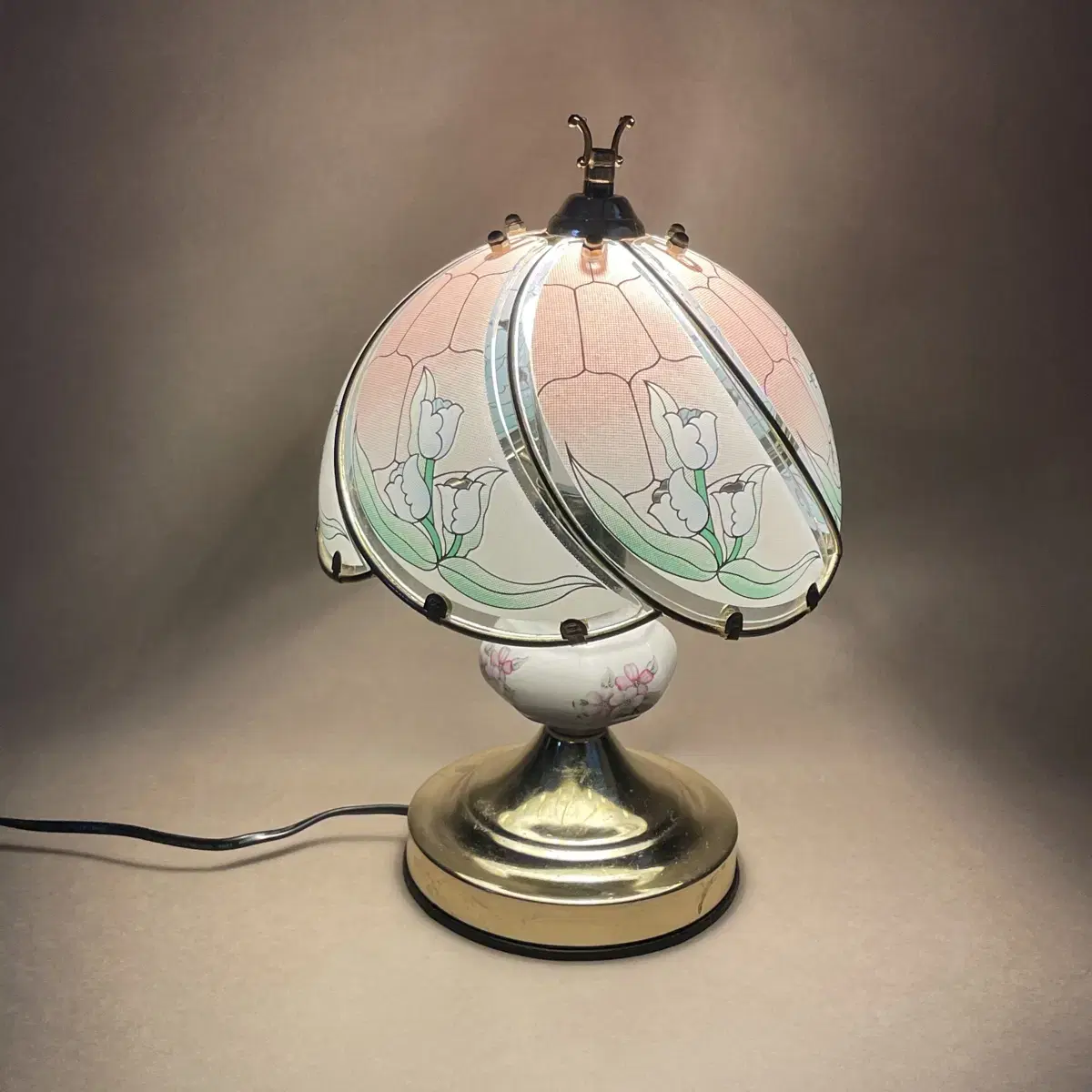 Pink antique lamp