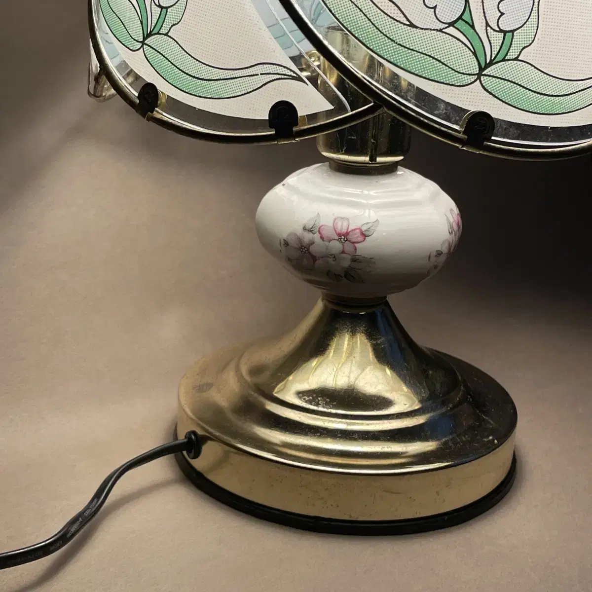 Pink antique lamp