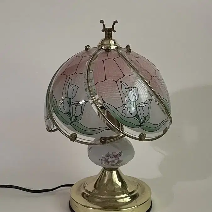 Pink antique lamp