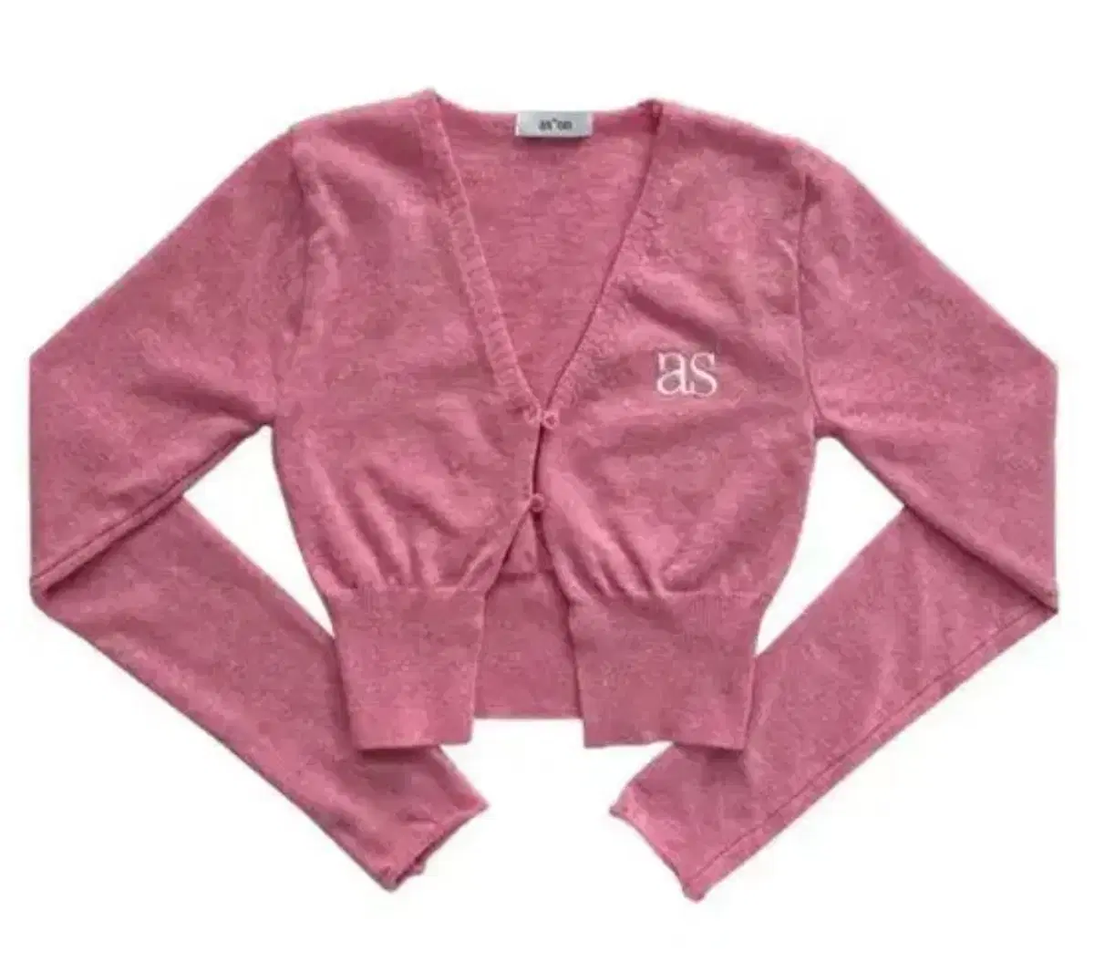 애즈온 bowie cardigan pink 보위가디건