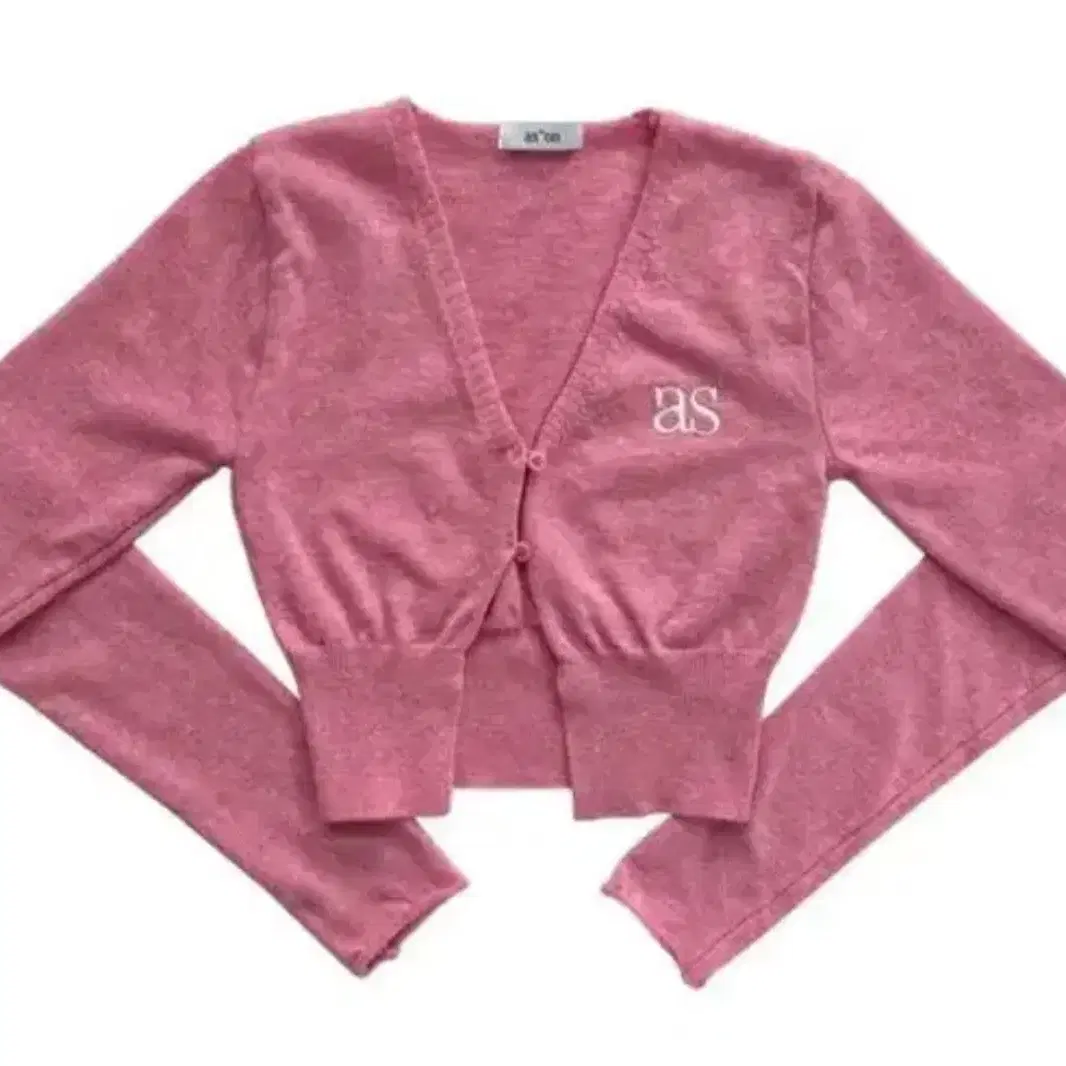 애즈온 bowie cardigan pink 보위가디건