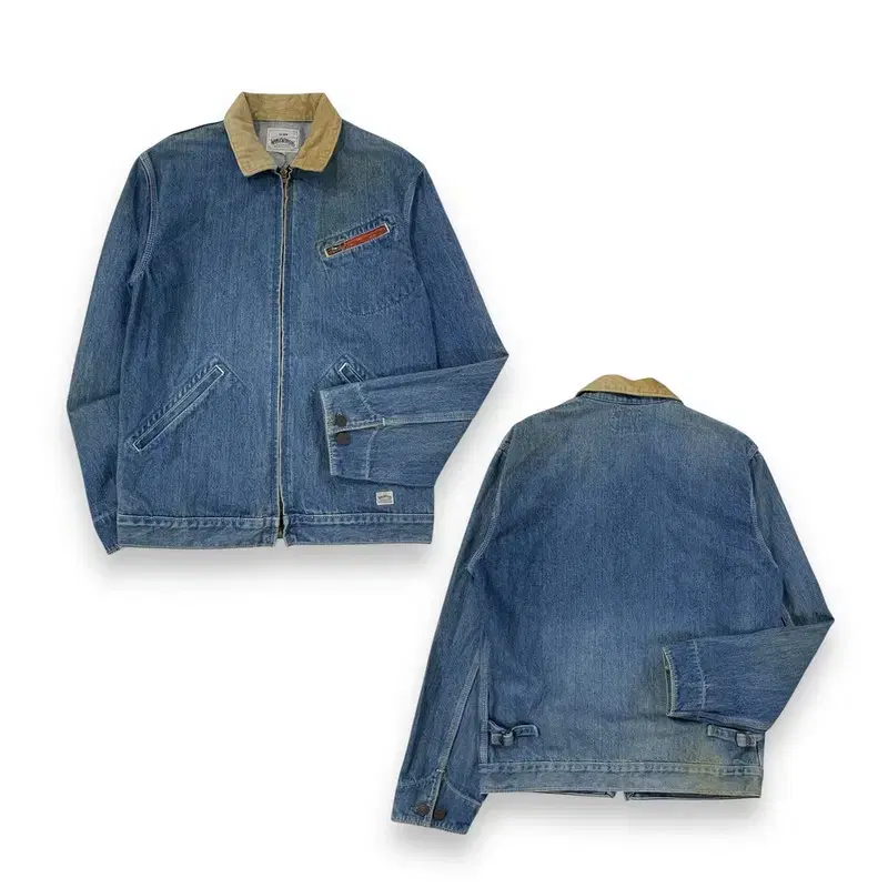 Big Zone Corduroy kara Denim Jacket S04216