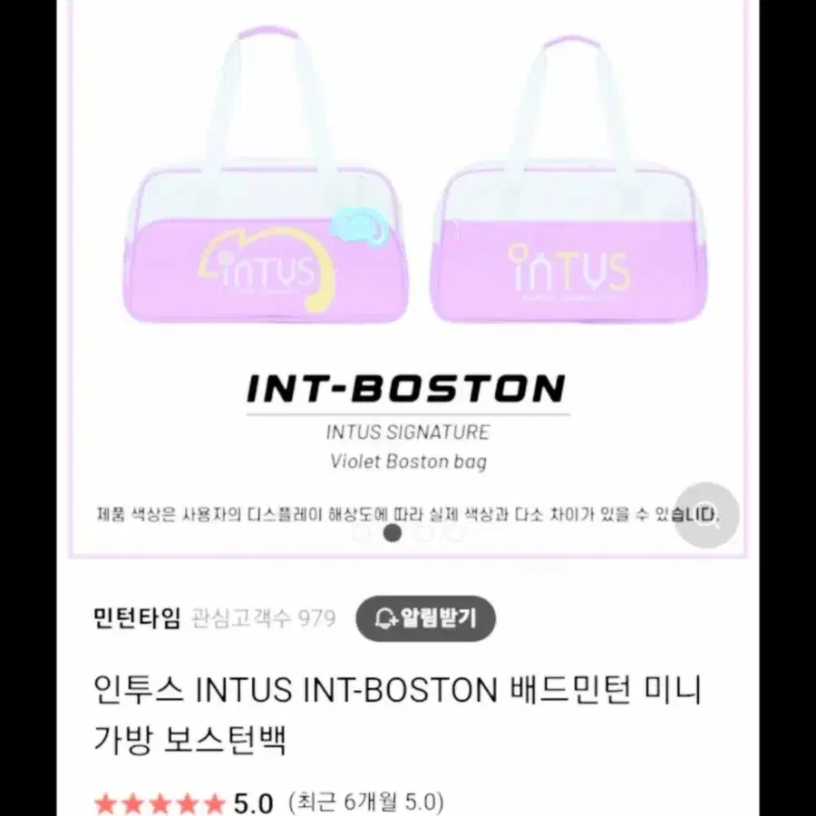 인투스 INTUS INT-BOSTON 배드민턴 가방 골프 보스턴백