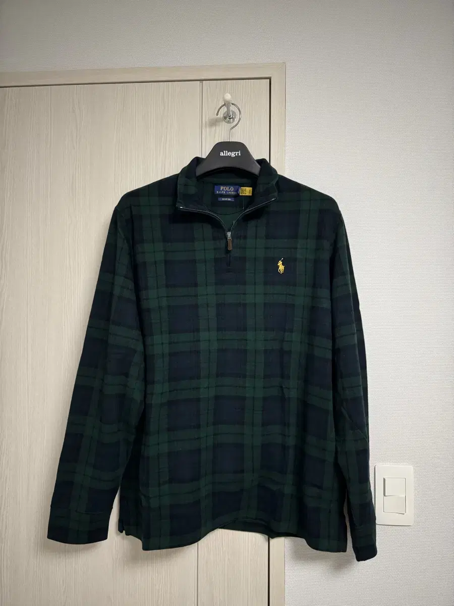 Polo Blackwatch Tartan Check Vahn Zip-Up Size L New