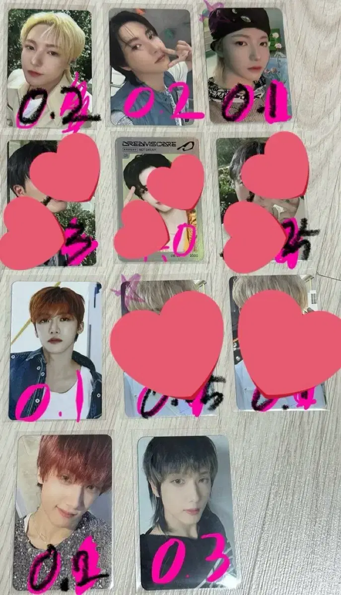 NCT Dream pop up md ld tc photocard WTS