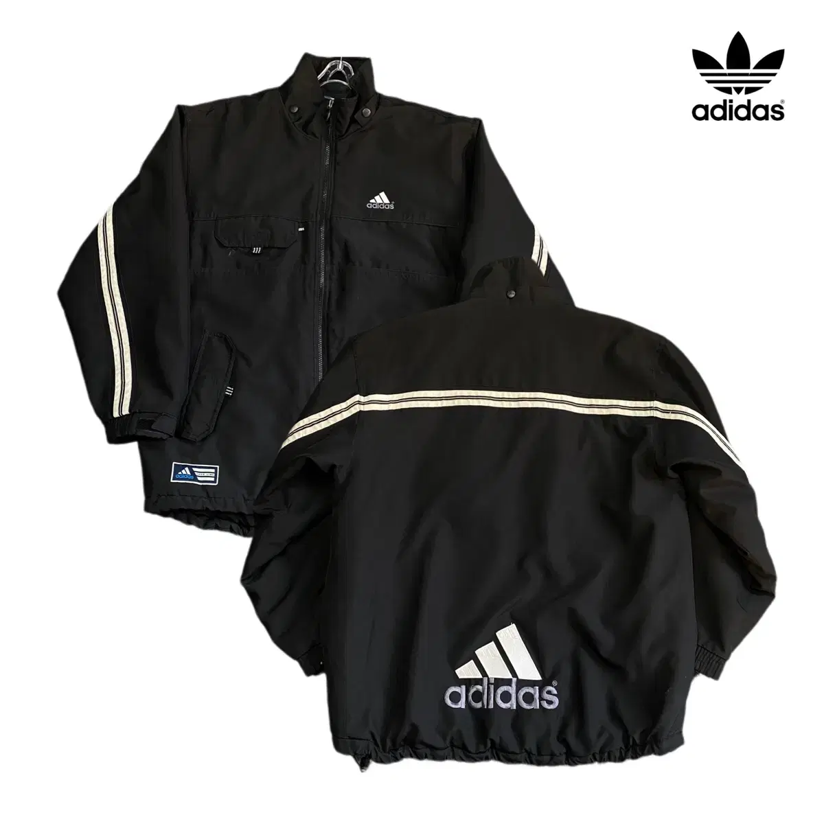 Adidas 00s Old School Big Logo Overfit Jumper Jacket