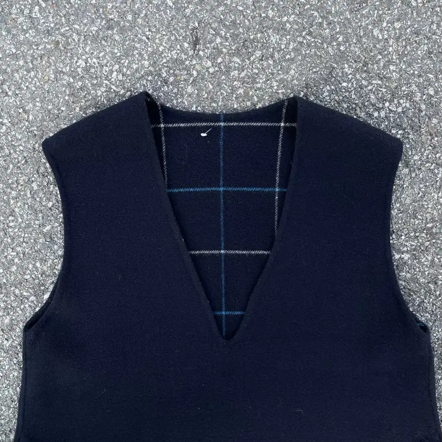 Wool Check vest