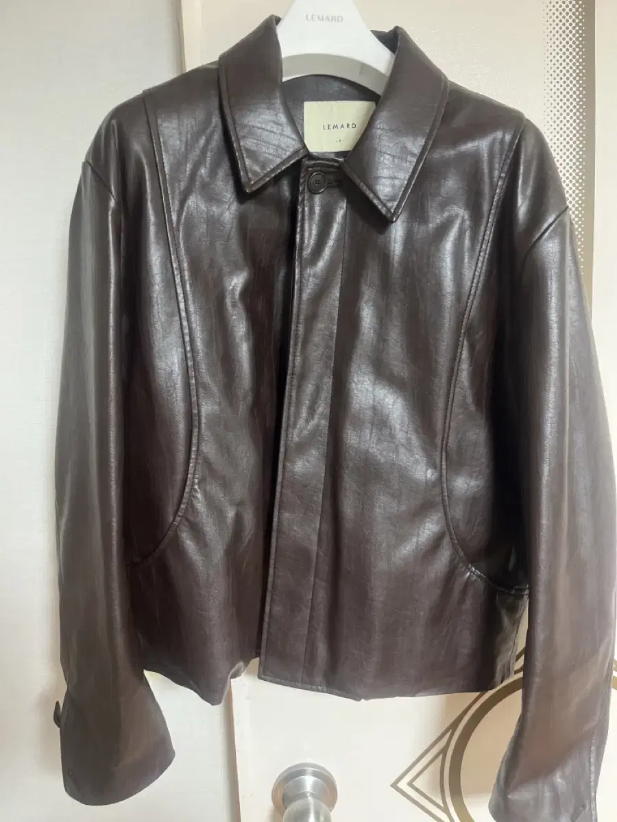 Remade Leather Jacket in Brown