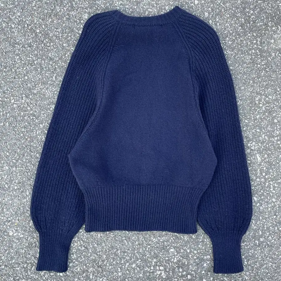 울100% Stingray Navy Wool Kint