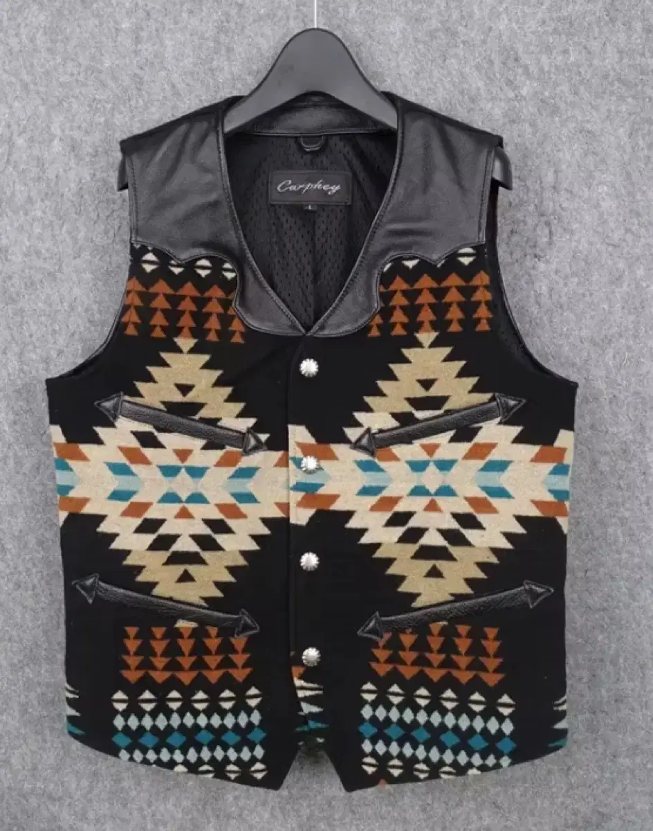 Cowhide Navajo Vest