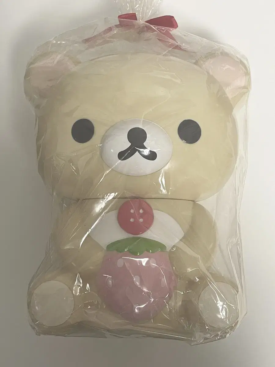 Korirakkuma Ichigo Strawberry Piggy Bank Figurine Doll