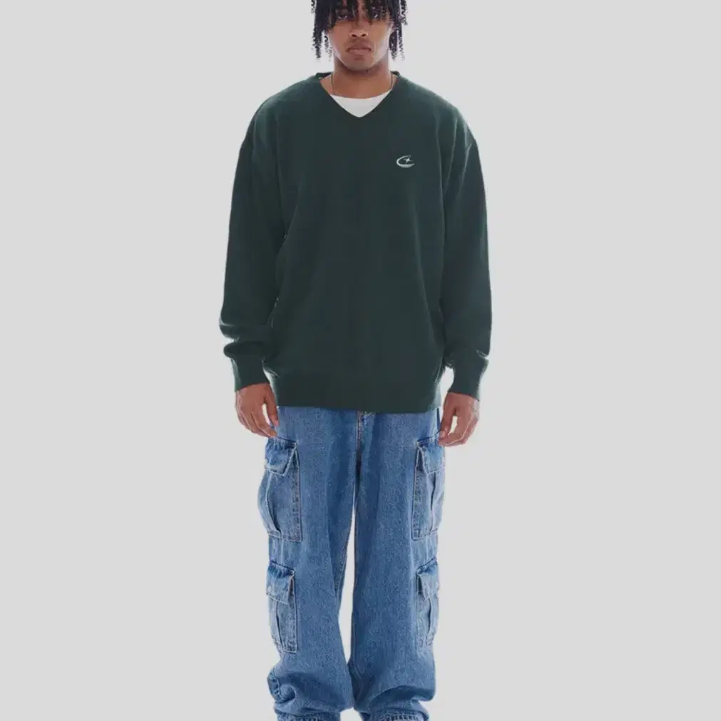 가터갤러리 PIGMENT CARGO DENIM PANTS BLUE_M