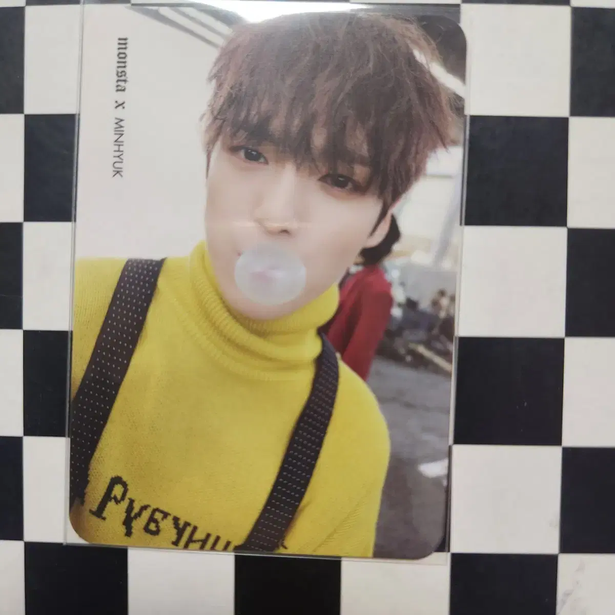 monsta x monstax photocard minhyuk bubblegumdang