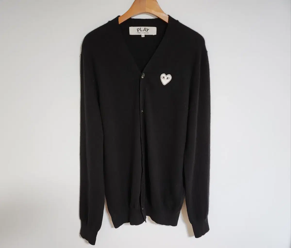 XXL Comme des Garçons Song Black White Men's Cardigan AZ-N062