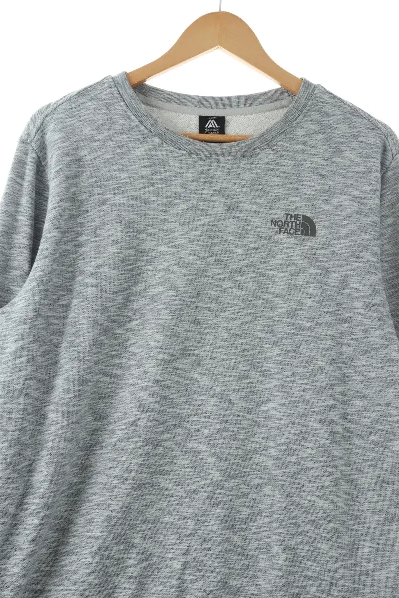 (XL) The North Face Man to Man T-Shirt Gray Old School Boxy Fit-106A8