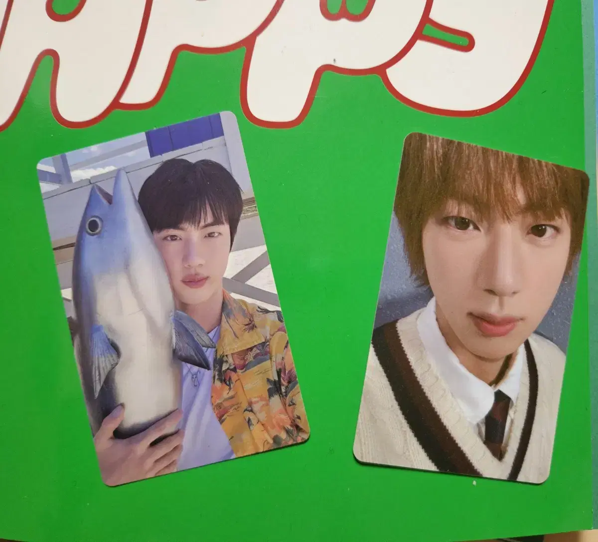 weverse pre-order benefit of jin happy albumphotocard bts