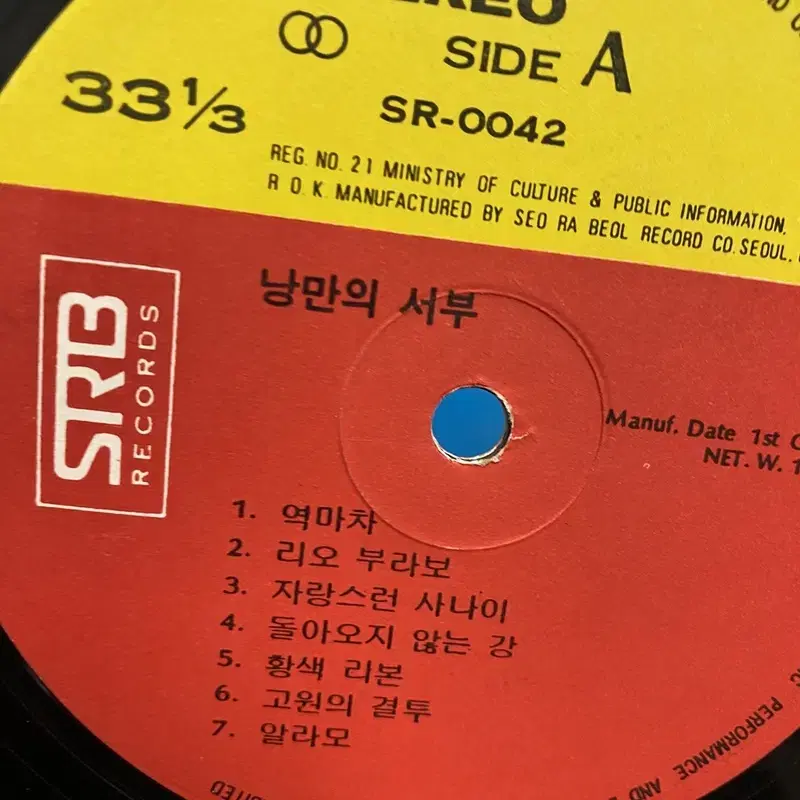 GOLDEN HITS 낭만의 서부 LP / AA4568