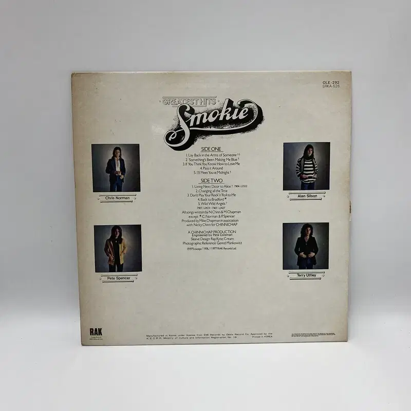 SMOKIE HITS LP / AA4582