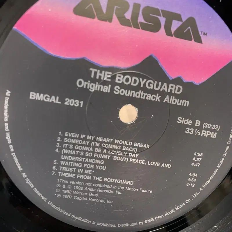 THE BODY GUARD LP / AA4624