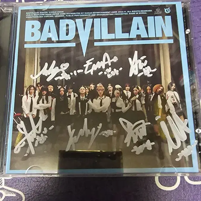 배드빌런 BADVILLAIN 비매 사인시디