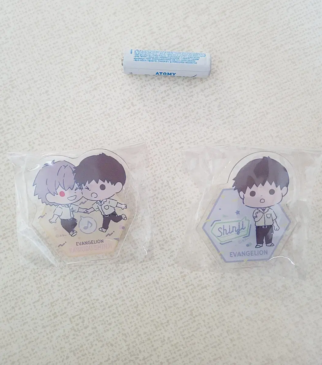 New Evangelion Shinji Kaoru Badge Goods Set