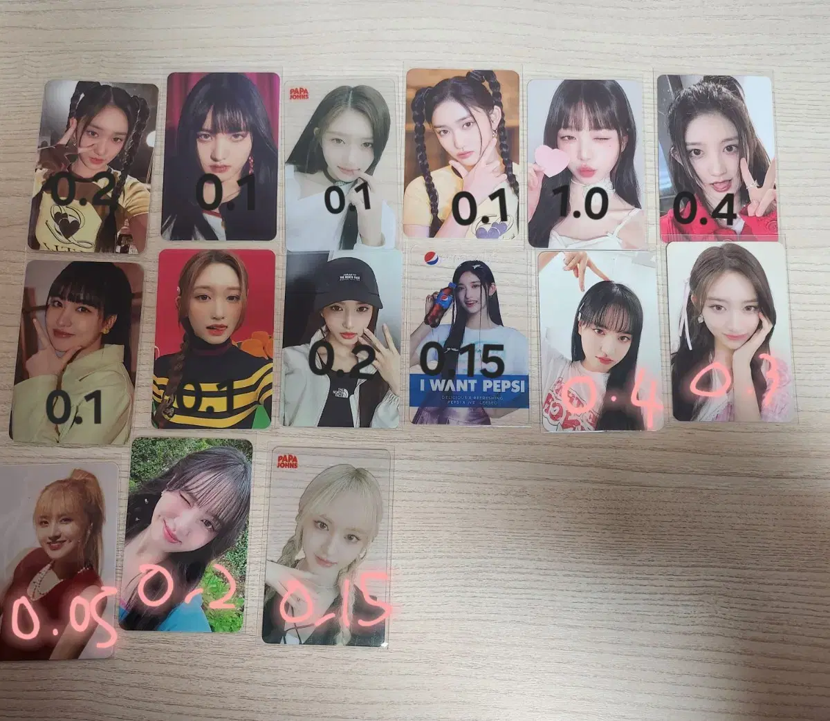 Ive, nmixx, new jeansSell photocard