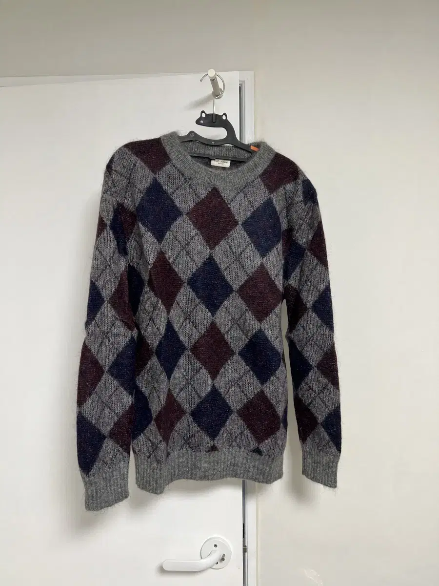 Saint Laurent Argyle knit size M