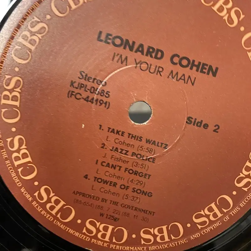 LEONARD COHEN LP / AA6460