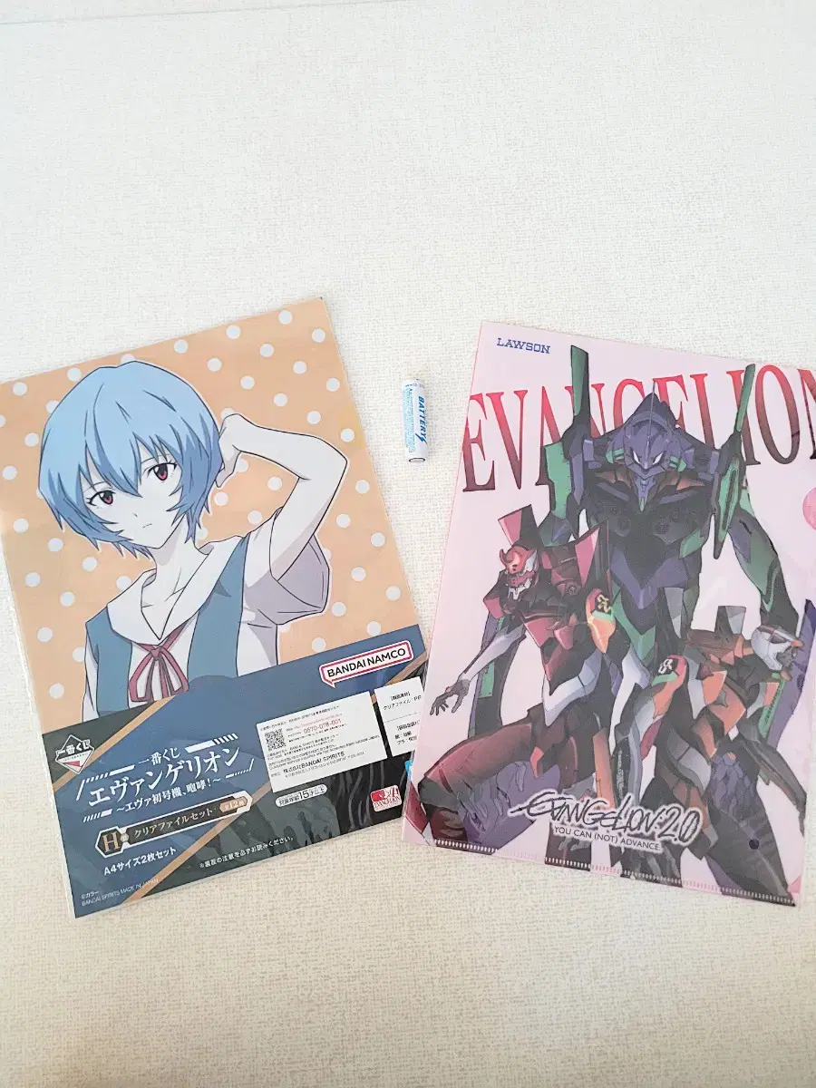 Unsealed Evangelion lay First Issue Clear File 3-piece set of merchandise