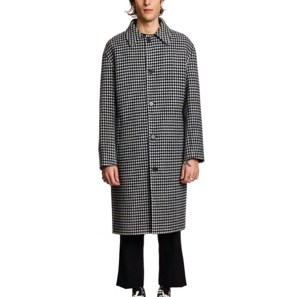 JW ANDERSON Pied de Poule carcoat