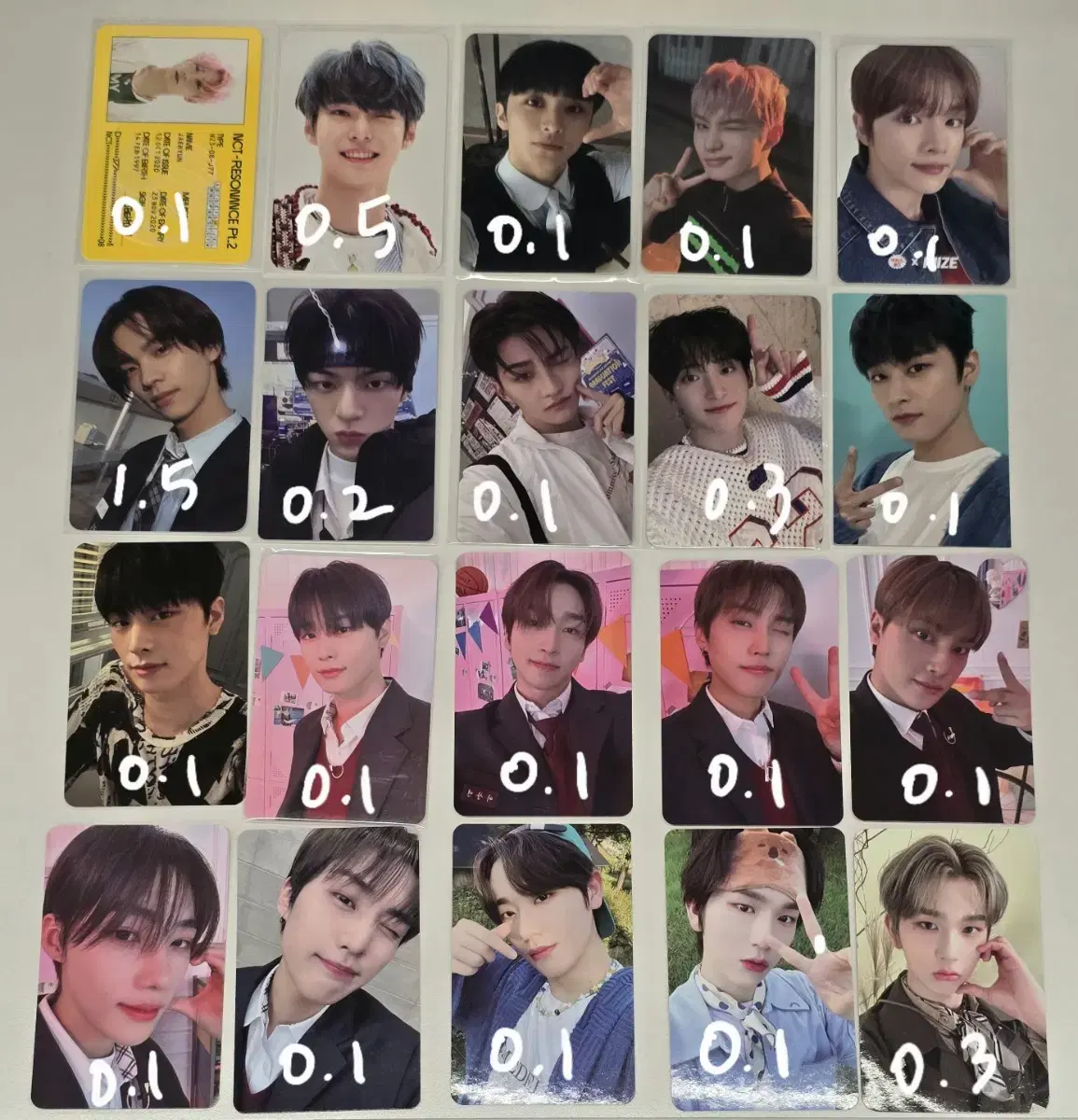 NCT riize TWS photocard wts (Doyoung,Mark,Jaehyun,Jungwoo,Sungchan,ShinYu)