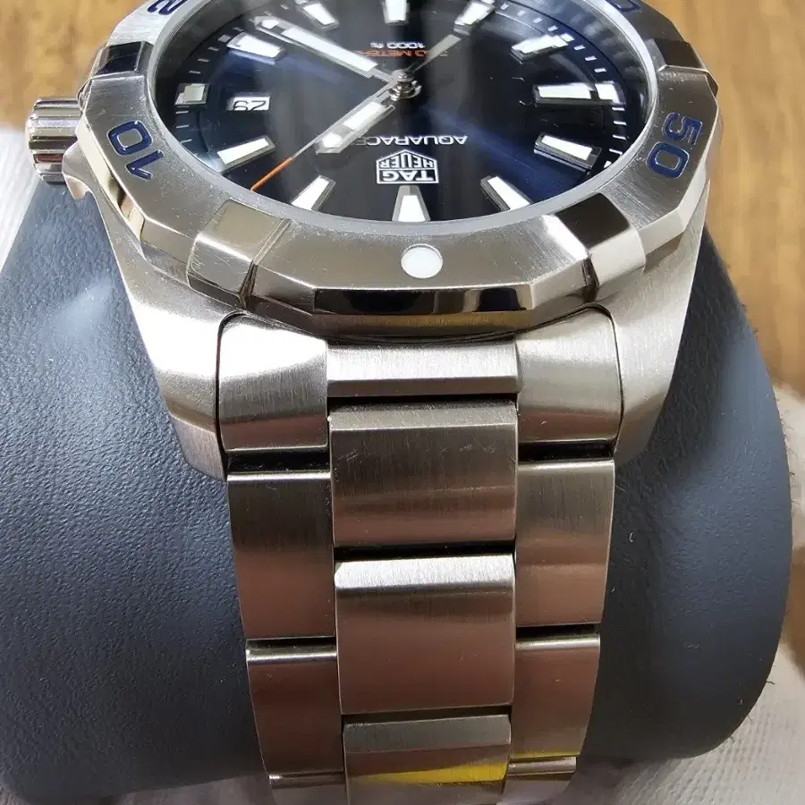 태그호이어 아쿠아레이서 300 스틸 쿼츠 청판 41mm 시계