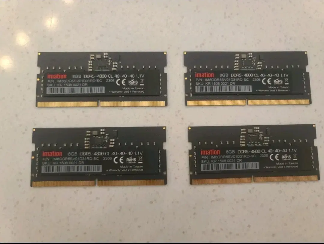 미사용 새제품) DDR5 8GBx2 16GB 노트북 램 판매 합니다