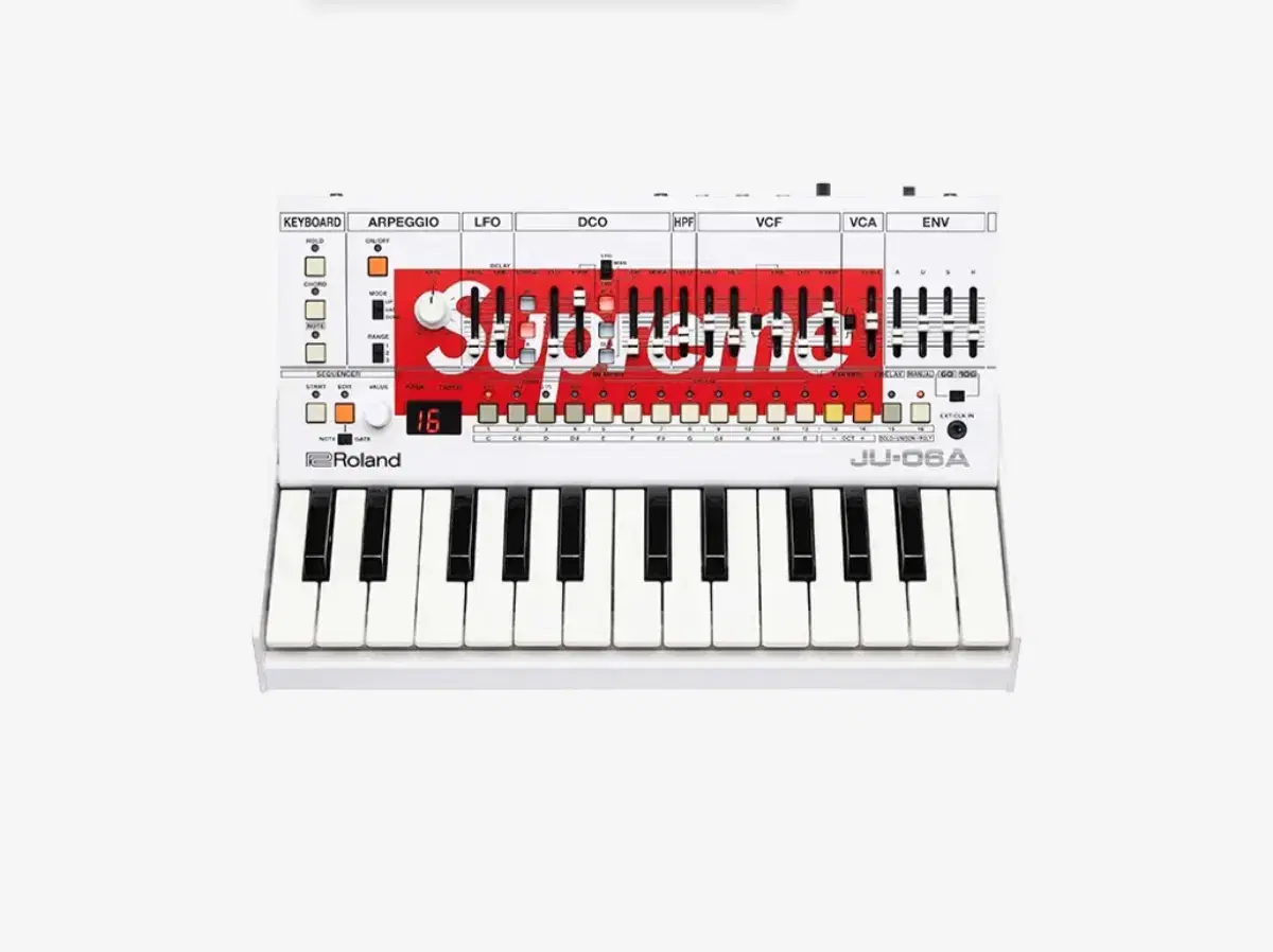 Supreme x Roland JU-06A Synthesizer White
