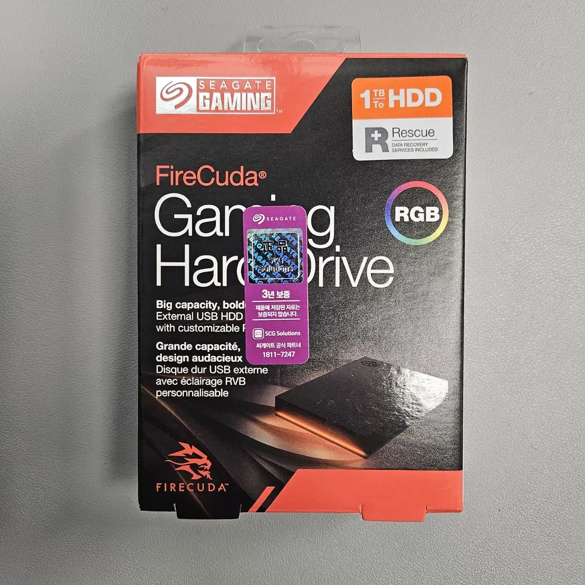 씨게이트 Seagate / FireCuda Gaming HDD / 1TB