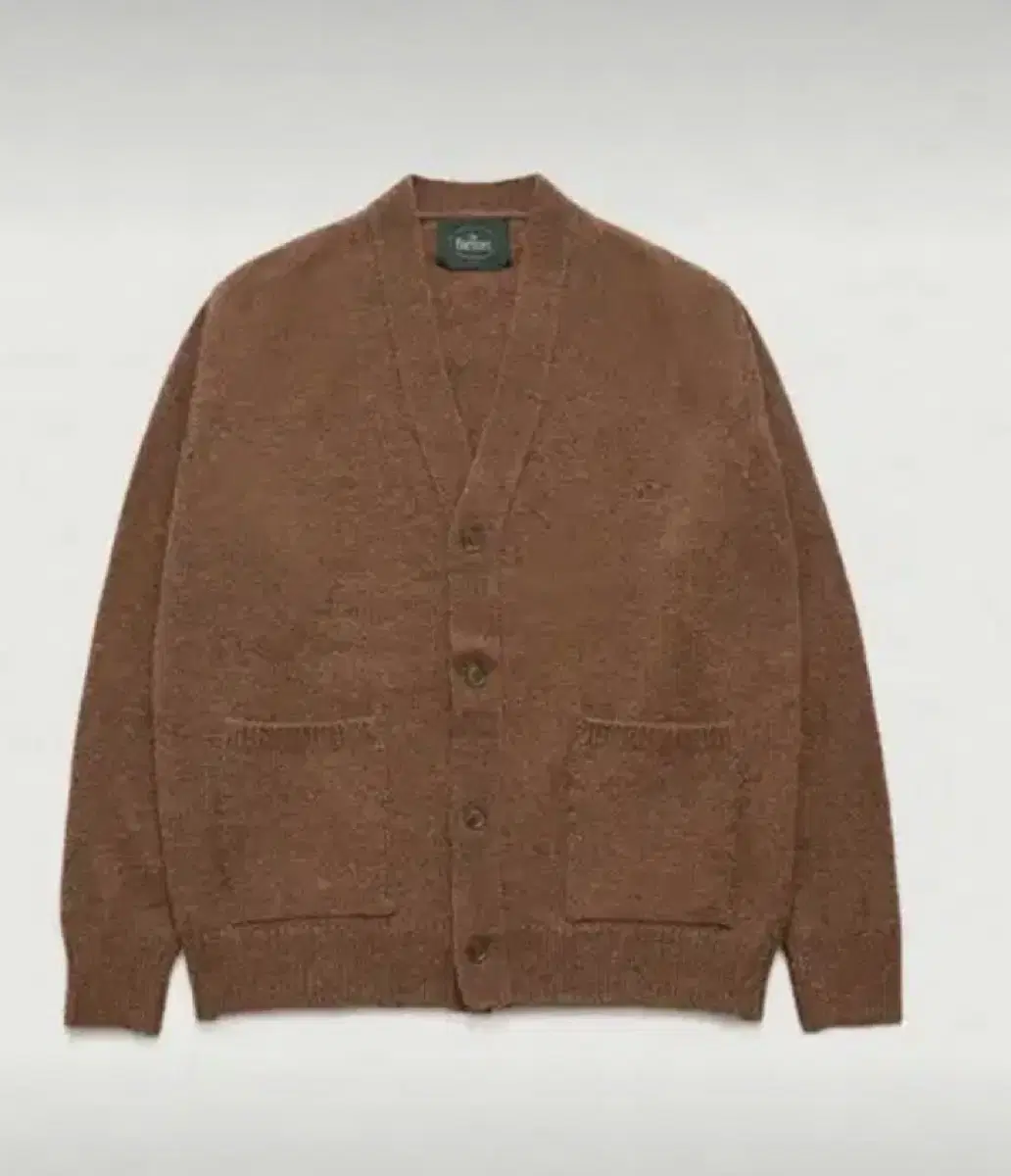 더바넷 shaggy dog knit cardigan camel 가디건